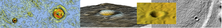 Digital Terrain Model DGM 1 - Chiemgau impact meteorite craters